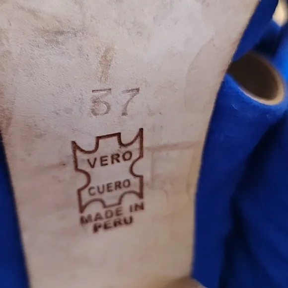 Ulla Johnson Royal Blue Heels with Bow Accent - Picture 10 of 16